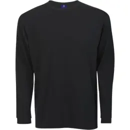 Black 170g Long Sleeve T-Shirt 100 Cotton